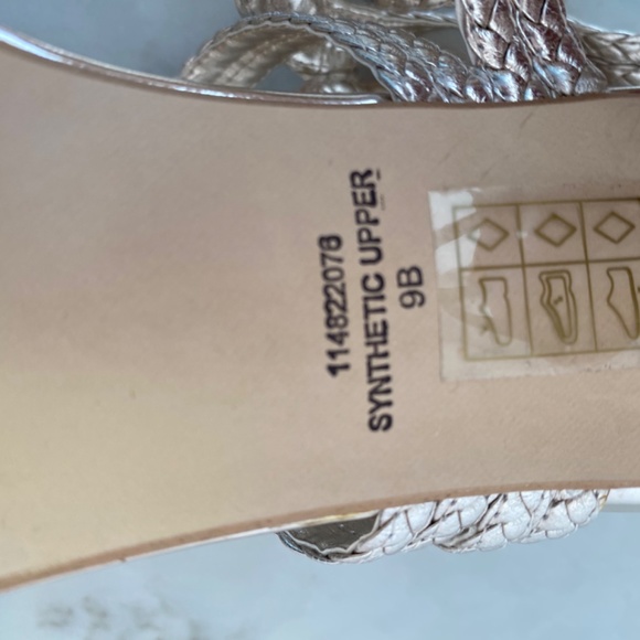 Town Shoes Champagne Metallic Stilleto, 9 - Picture 10 of 14